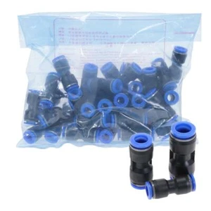 100Pcs Pneumatic Push In Straight Gas Fittings Plastic Quick Connectors Fitting - Picture 1 of 8