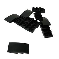 10 NEW LEGO Slope, Curved 4 x 2 No Studs Black