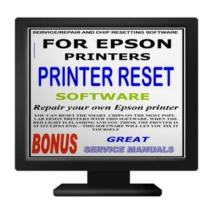 ULTIMATE PRINTER RESET FOR EPSON PRINTERS COMPATIBLE WITH 100's OF MODELS Win 7 - Picture 1 of 1