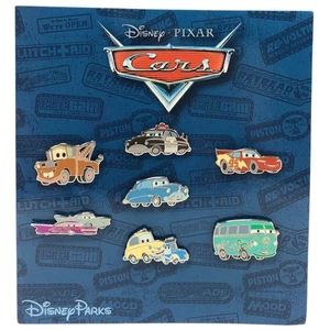 Disney Pixar Cars 7 Enamel Pin Set 2014 Disney Parks Authentic Official Trading - Picture 1 of 4