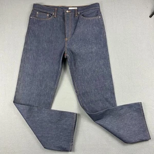 Jeans Gustin Para Hombres 40x34 Calce Recto Ribete Crudo Denim Oscuro #172 - Imagen 1 de 12