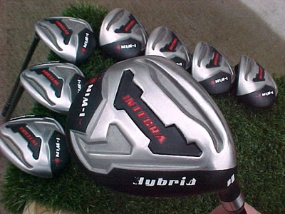 Juego de palos de golf Integra I-WIN híbridos de hierro 4 a SW con R Flex grafito y cubiertas Foto 1 de 4
