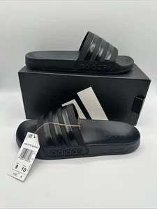 Adidas Adilette Core Negro Cloudfoam Toboganes de Ducha Hombres 9 Mujeres 10 - Imagen 1 de 5