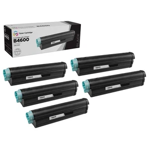 LD Comp Okidata 43502001 5pk HY Black B4600 B4550 B4600n PS B4600n B4550n - Picture 1 of 9