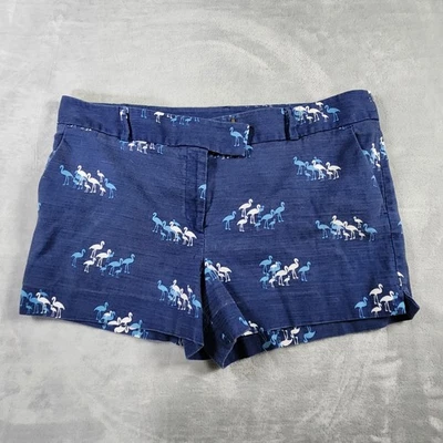 Pantalón Corto Ann Taylor Loft Riviera, Diseño Flamenco, Blanco Marino Mujer Talla 14, Foto 1 de 4