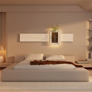 3-Color LED Sandstone Wall Decor with Simulated Plants，3D Art Sculpture w/Remote - Picture 1 of 14