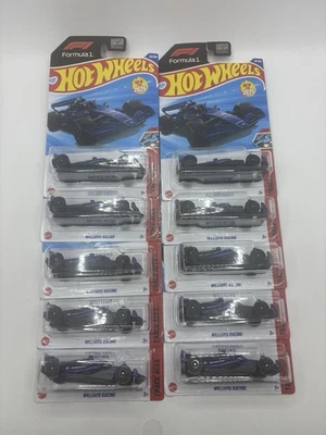Lote de 10 Hot Wheels F1 Formula 1 Williams Racing Team Track Aces 2025 Foto 1 de 4