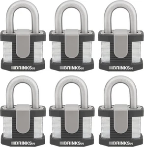 BRINKS - 50mm Commercial Laminated Steel Keyed (Pack of 6), - Picture 1 of 8