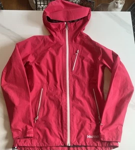 Marmot Womens Knife Edge Gore-Tex Waterproof Hooded Packable Jacket Pink Size M - Picture 1 of 10