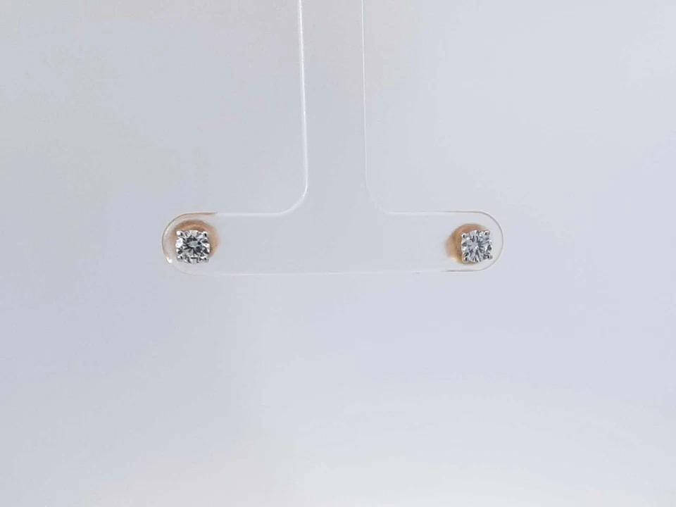 Aretes de oro amarillo de 14 k con diamantes cultivados en laboratorio de 0,50 quilates 0,90 gramos Aa0725lwosa Foto 1 de 4