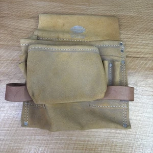 Bolsa de cinturón Nicholas Tool 823CSP cuero de vaca gamuza construcción herramienta utilitaria - Imagen 1 de 10