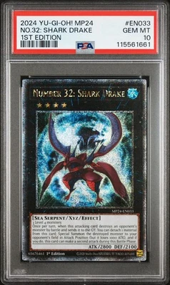 2024 Yu-Gi-Oh Number 32: Shark Drake MP24-EN033 Quarter CSR PSA 10 (Aug 25) - Image 1 of 2