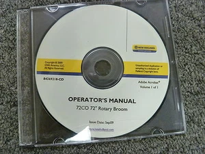 New Holland 72CO 72" Rotary Broom Owner Operator Maintenance Manual CD - Picture 1 of 1