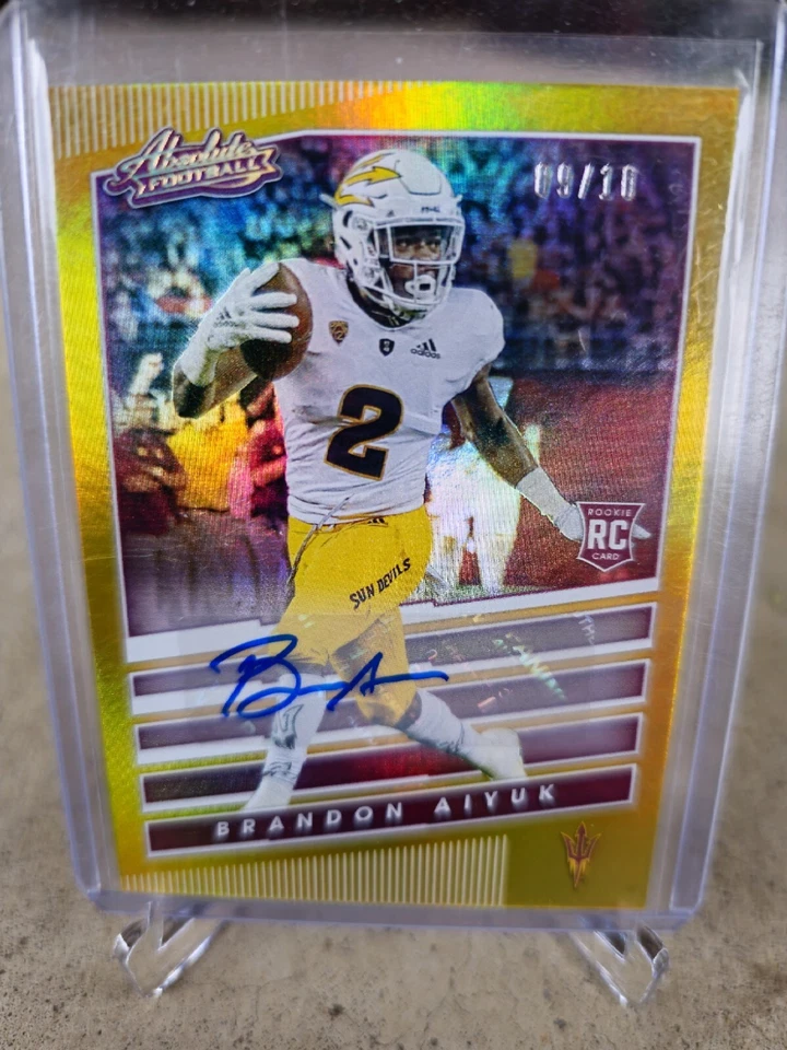 2020 Panini Chronicles Absolute Draft Picks Gold #7 Brandon Aiyuk RC #09/10 🔥 - Image 1 of 4