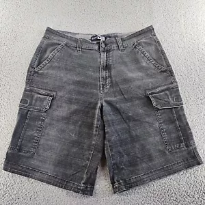 Pantalones Cortos Company Eighty One Para Hombre 34 (34x11) Gris Sarga Bolsillos Carga Rayas - Imagen 1 de 16