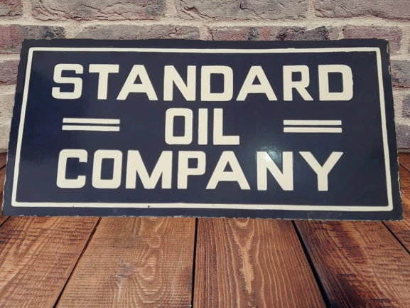 Standard Oil Co  Porcelain Enamel Heavy Metal Sign 36 Inches Double side - Image 1 of 1
