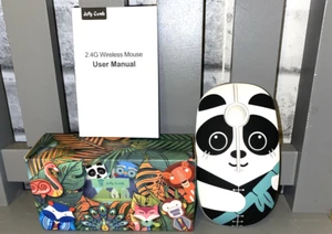 Wireless Computer Mouse - New In Box - Panda - Animal Print -Jelly Comb - Picture 1 of 4
