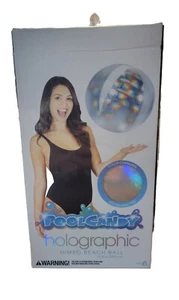 Jumbo Beach Ball Holographic Inflatable 13.75in Summer Pool New PoolCandy Party - Picture 1 of 3