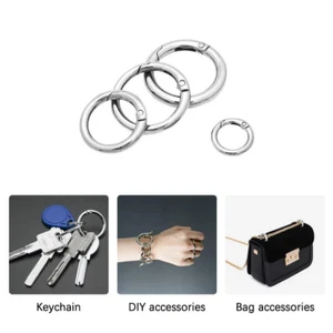Feder O Ring Schnallen Tasche Gürtelschnalle Karabiner Geldbörsen Handtaschen Verschluss Clip - Bild 1 von 12