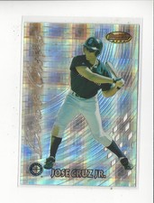 1997 Bowman's Best Best Cuts Atomic Refractor #BC11 Jose Cruz Jr. Mariners