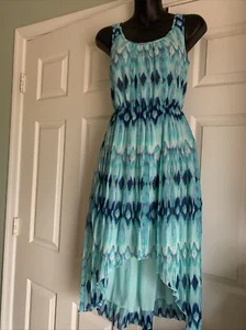Dress HM Asymmetric Pleaded Size 4 Dress Tail On Back Short In Front - Picture 1 of 10