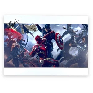 ROBERT DOWNEY JR, CHRIS EVANS, PAUL BETTANY & Others Signed 8x11 Photo COA (RA) - Picture 1 of 9
