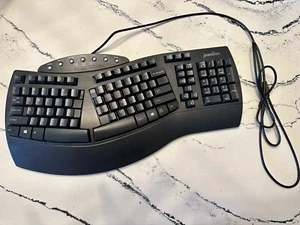 Perixx PERIBOARD-512 Wired Full-Size Ergonomic Natural Split Keyboard, Black - Picture 1 of 5