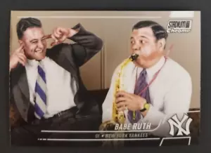 Scheda Baseball Sassofono Cromato Babe Ruth 2022 Topps Stadium Club #3 (NM) - Foto 1 di 2