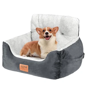 VEVOR Hunde Autositz Vorder/Rücksitz Hundesitz Auto 55x48x31cm 9kg Dunkelgrau - Bild 1 von 12