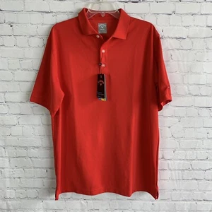 Callaway Red Polo Shirt Size Large Opti-Dri NetJets UPF 50 Augusta 2020 NWT NEW - Picture 1 of 10