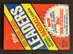 1988 Topps League Leaders Minis Pack Paul Molitor Brewers Jack Morris Tigers - Picture 1 of 2