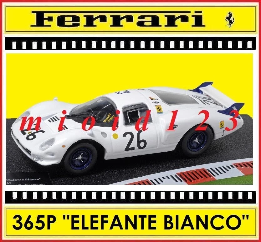 1/43 - FERRARI 365P Elefante bianco - 24h Le Mans 1967 - #26 - Die-cast - Immagine 1 di 1