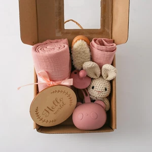 Baby Gift Set for Newborn, New Baby Bath Gift Set, 7 Pcs Baby Essentials Shower - Picture 1 of 12