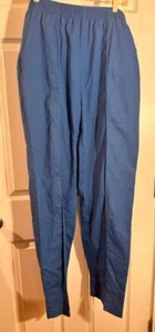 "Life" Blue Scrubs Pants Size M Elastic Waist Cotton/Polyester Blend - Picture 1 of 7