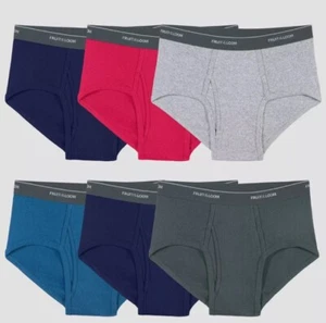 Fashionably Comfortable 3 or 6-Pack of Fruit of the Loom Men's Briefs Underwear - Picture 1 of 13
