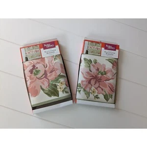 Better Homes & Gardens Tapeten Bordüre - rosa Blumen - 6,75" x 15' - 2er Set - Bild 1 von 8