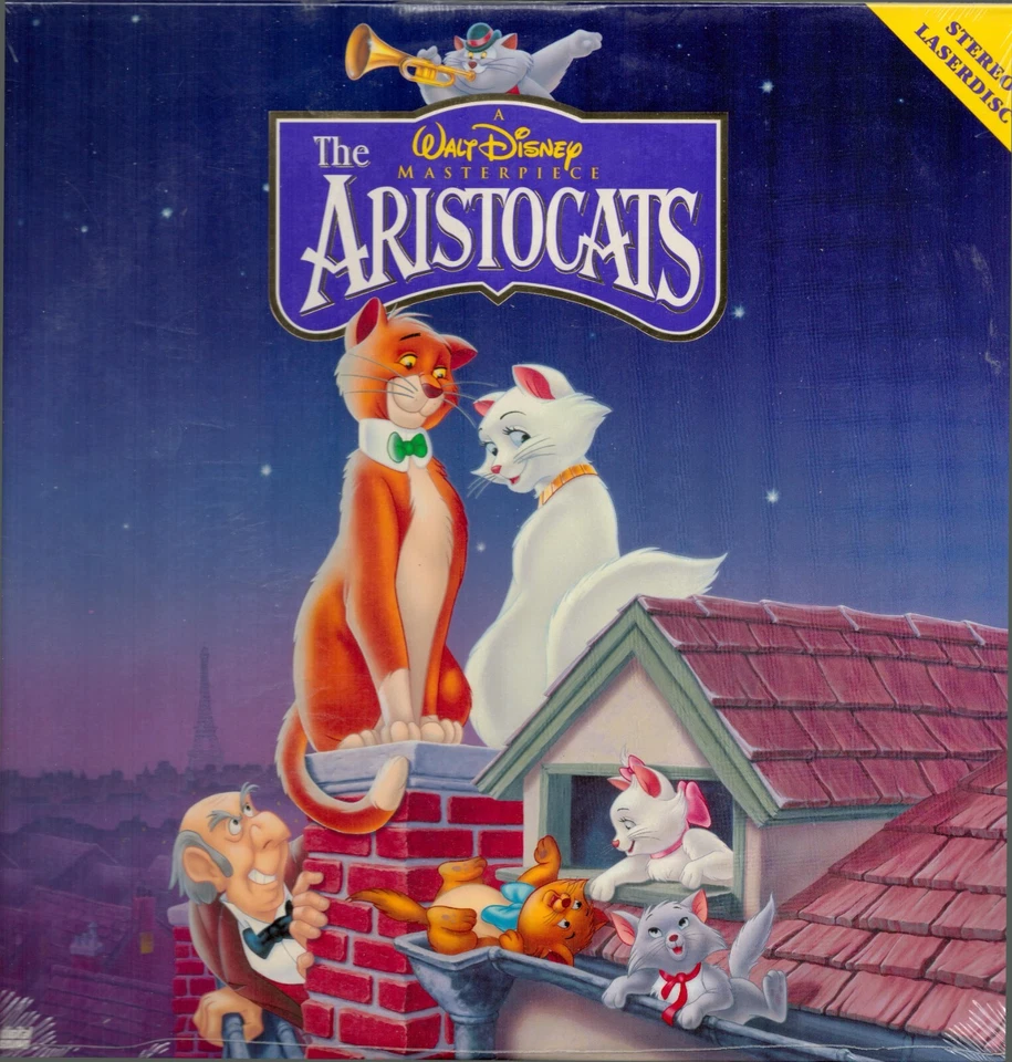 The Aristocats Walt Disney Laserdisc - Classic Animated Movie sealed new - Image 1 of 1
