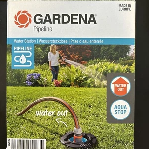 Enchufe de agua GARDENA Pipeline de 3/4 pulgadas (8266-20) hasta estación de agua de 6 bar - Imagen 1 de 5