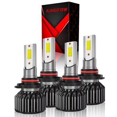 For Dodge Monaco 1990-1992 LED Headlight Conversion Kit High Low Bright White - Image 1 of 4