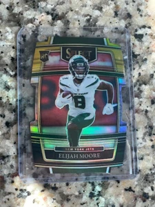 2021 Panini NFL Select DieCut Black/Gold Rookie RC 56 Elijah Moore Jets - Picture 1 of 1