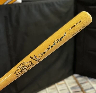 Phil 'Scooter' Rizzuto Signed Autographed Adirondack Bat HOF - JSA Authentic - Image 1 of 2