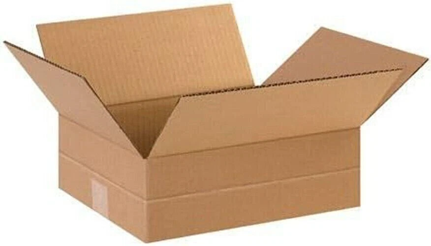 25 12" x 10" x 4" Multi-Depth Corrugated Boxes - Image 1 of 1