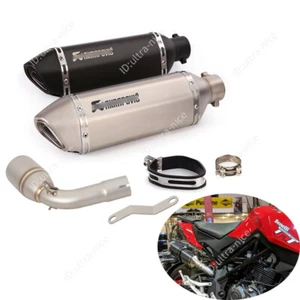 For Benelli TNT125 135 2017-2025 Exhaust Pipe 51mm Muffler with DB Killer Tips - Picture 1 of 11