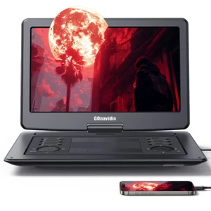 19" FHD Portable DVD/CD Player with 16" Large Screen Battery HDMI TV USB 1080P - Picture 1 of 12