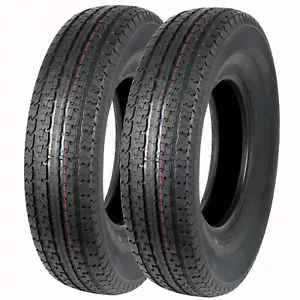 ST235/80R16 Premium Trailer Tire Radial Heavy Duty Load Range E 10 Ply Set Of 2 - Picture 1 of 7