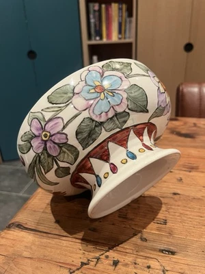 Vintage Hand-painted Ironstone Fruit Bowl. Dunn & Bennett Staffordshire. - Image 1 of 4