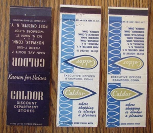 CALDOR DISCOUNT DEPARTMENT STORE MATCHBOOK COVERS: PORT CHESTER NEW YORK CT -A23 - Picture 1 of 2