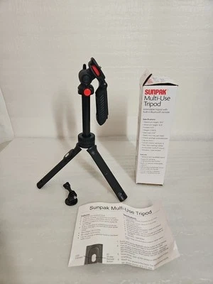 Sunpak - Trípode multiuso de 29,5 pulgadas con control remoto Bluetooth incorporado IOS y Android Foto 1 de 4