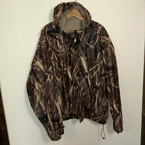 Columbia Omni Tech DH Marsh Camouflage Hooded Jacket  Thermal LinedSize Xl - Picture 1 of 6