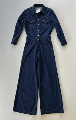 Mono vaquero Free People x Wrangler pierna ancha talla pequeña nuevo con etiquetas Foto 1 de 4